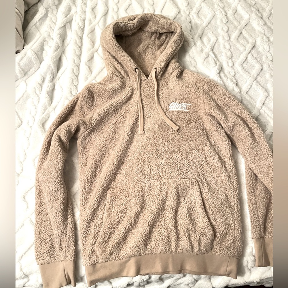 Ghost lifestyle brand fuzzy Sherpa hoodie (Men’s)